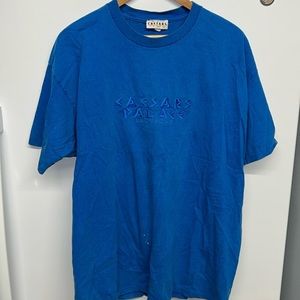 Caesars Palace Las Vegas Blue Short Sleeve T-shirt- Large